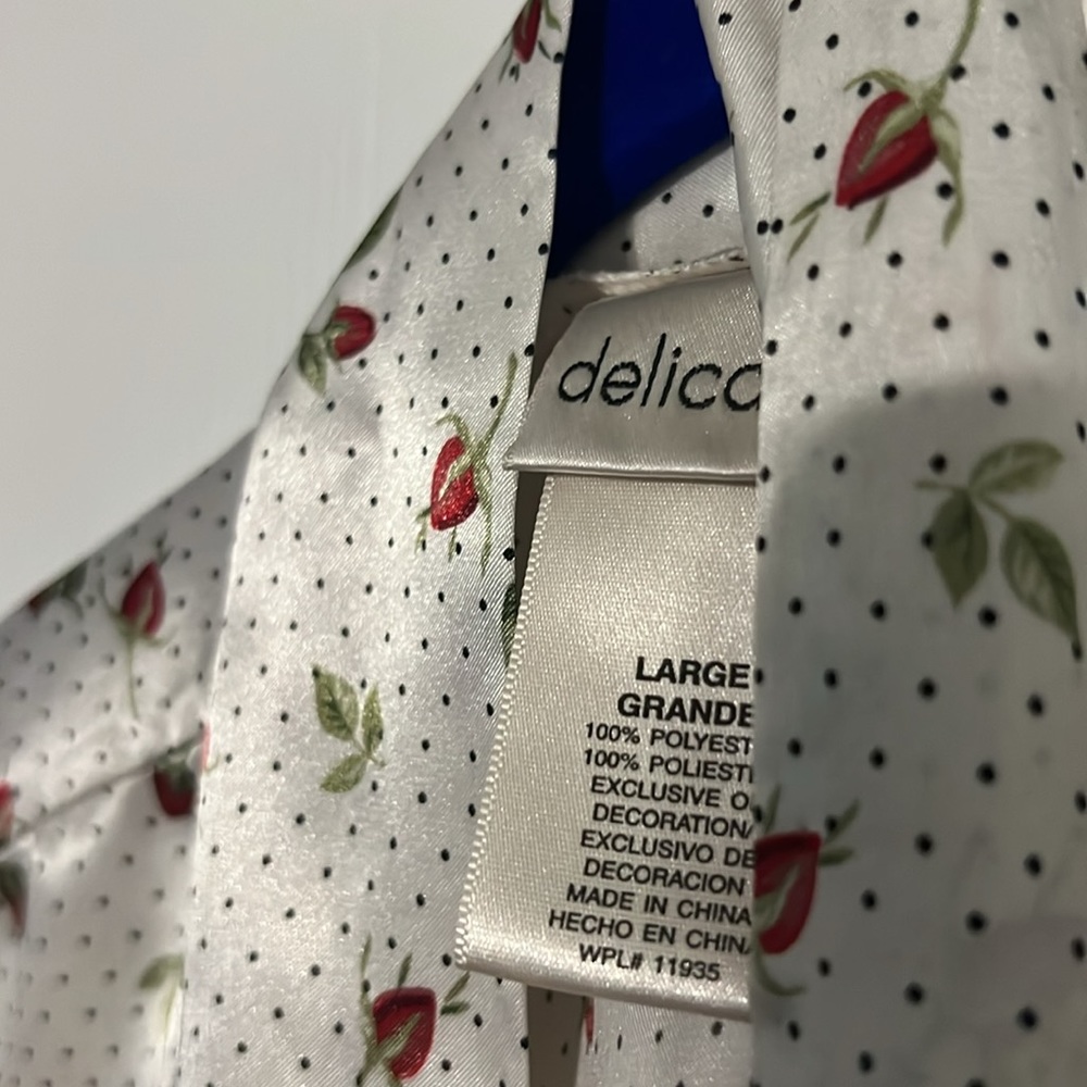 Red Rose Kimono Robe - Picture 2 of 2